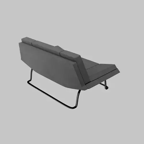 Sofa 02 HightPoly  LowPoly