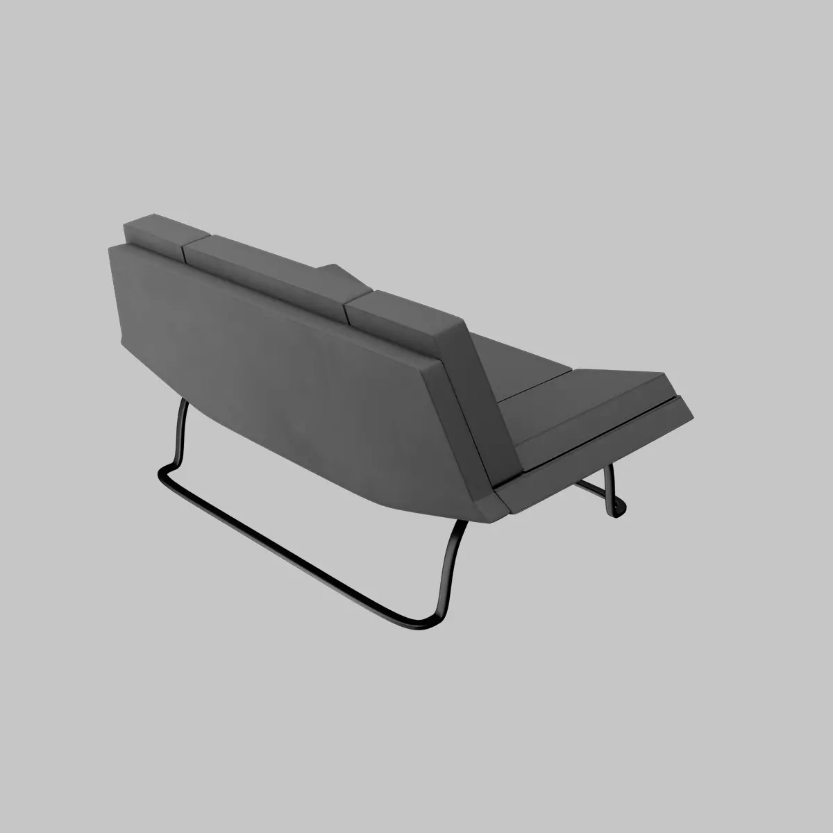 Sofa 02 HightPoly  LowPoly 3D model_0