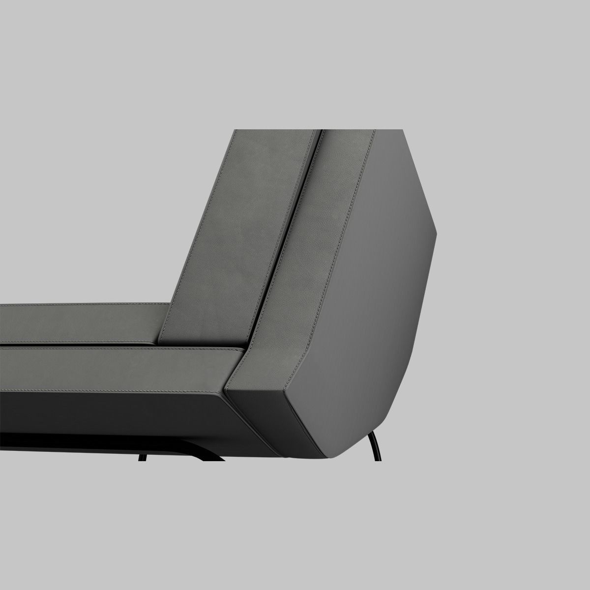 Sofa 02 HightPoly  LowPoly 3D model_2
