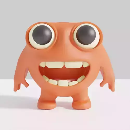 3d cartoon character 3D model