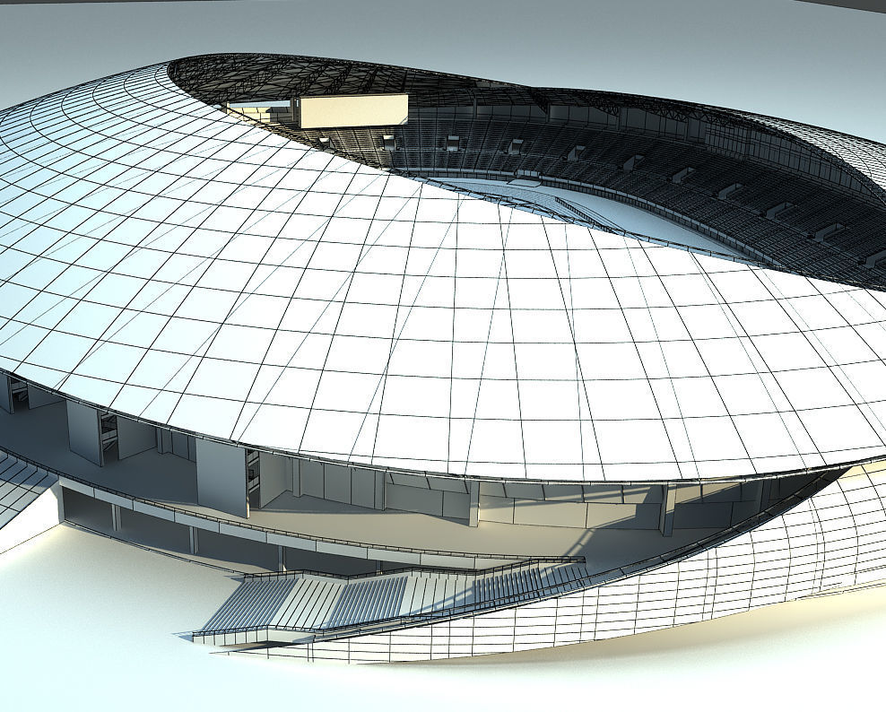 Football Soccer stadium  3D model_12