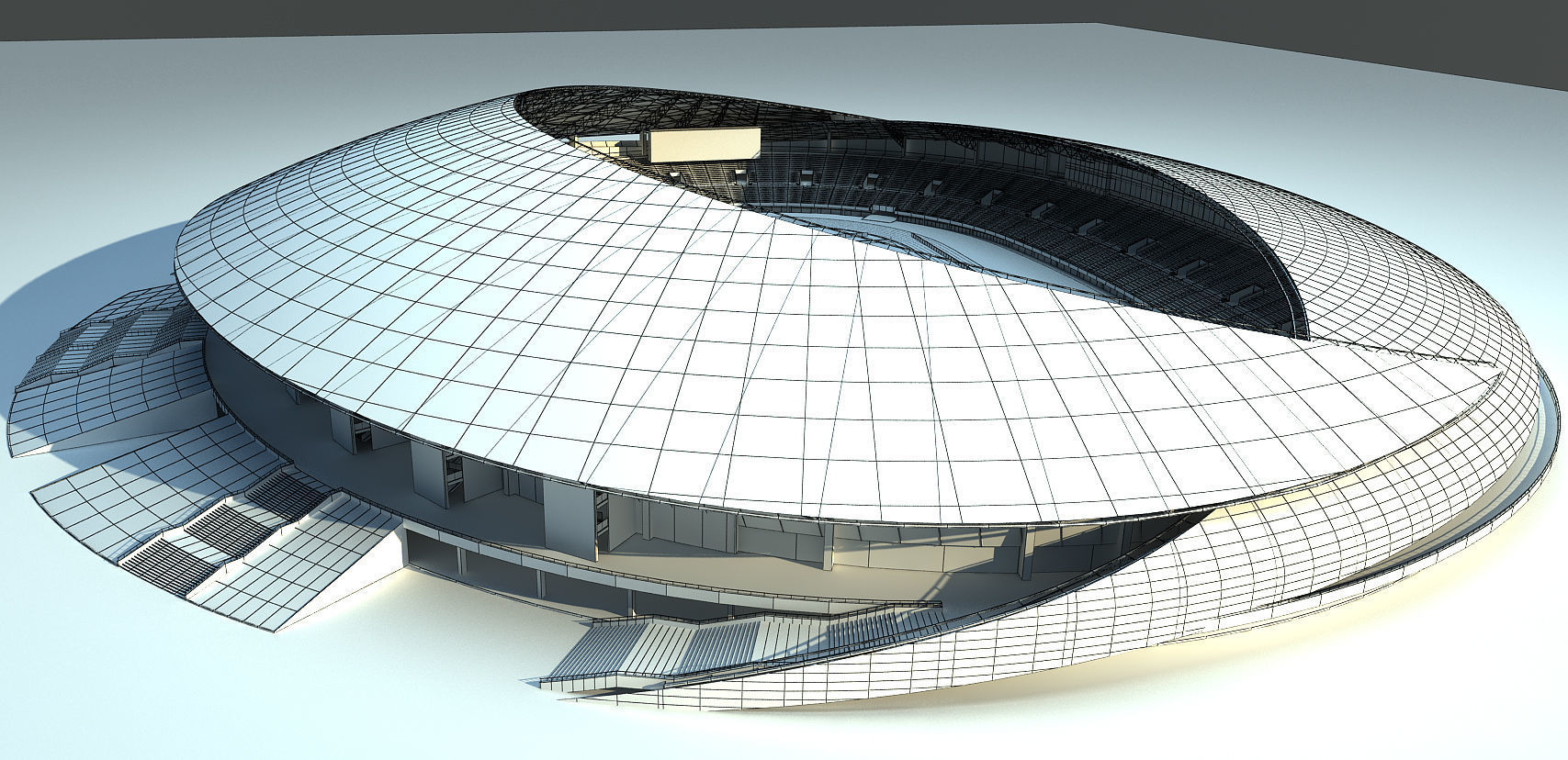 Football Soccer stadium  3D model_11