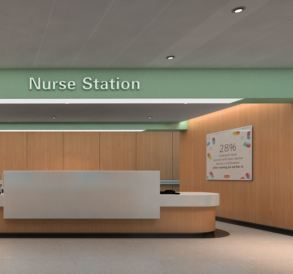 Hospital corridor 3D model_5