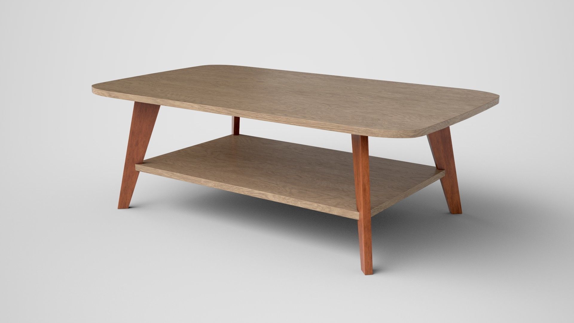 Alfanso Coffee Table engineered wood Low-poly 3D model_2