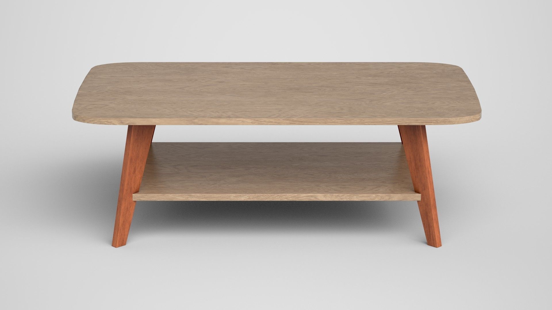 Alfanso Coffee Table engineered wood Low-poly 3D model_1
