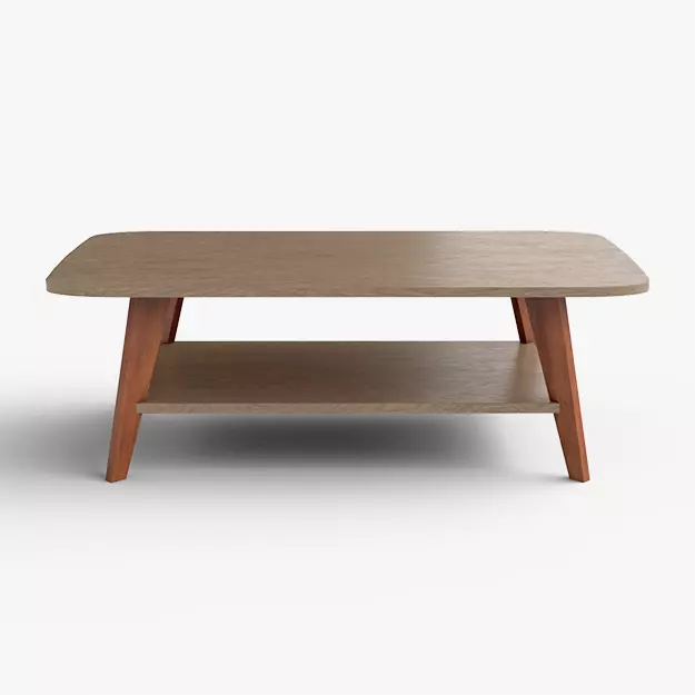 Alfanso Coffee Table engineered wood Low-poly 3D model_0