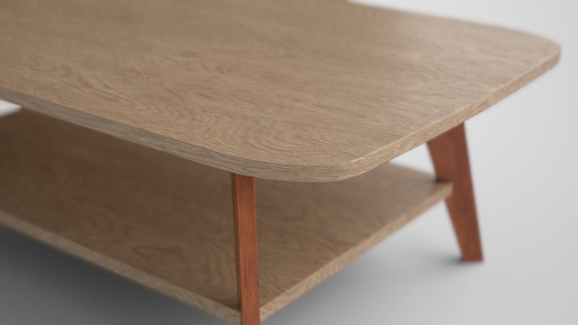 Alfanso Coffee Table engineered wood Low-poly 3D model_5