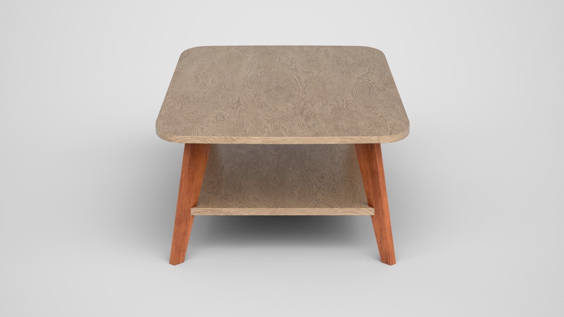 Alfanso Coffee Table engineered wood Low-poly 3D model_3