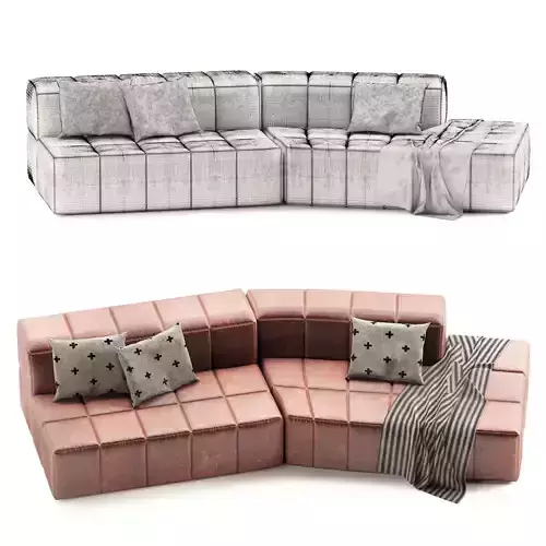 Modular Leather sofa