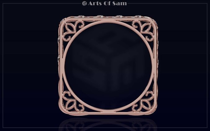 Creative Square Ring  3D print model