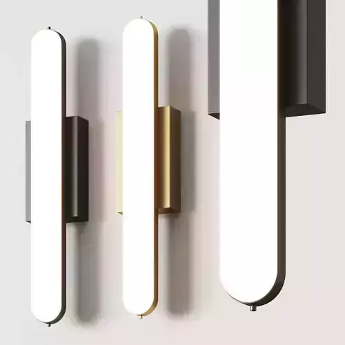 Square in Circle Stadium Wall Lamp