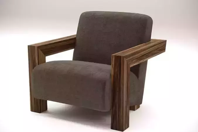 Wood Frame Occasional Chair
