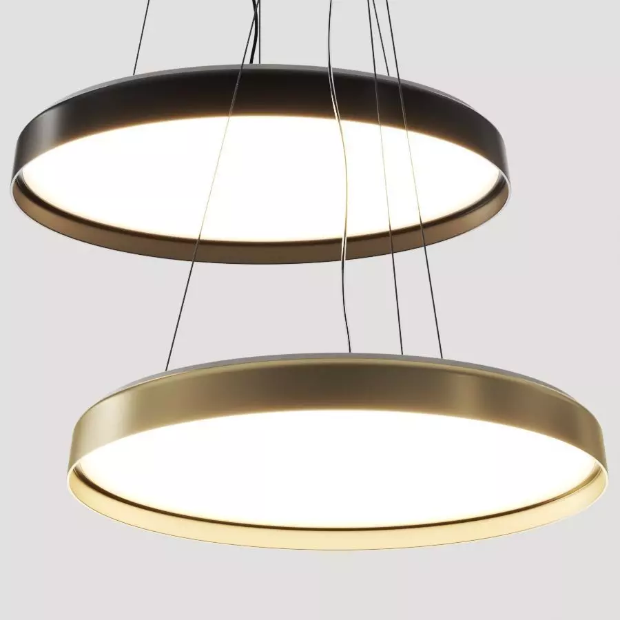 Luceplan Compendium Plate Pendant Lamp 3D model_0