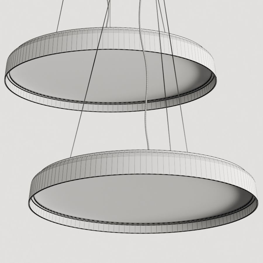 Luceplan Compendium Plate Pendant Lamp 3D model_1