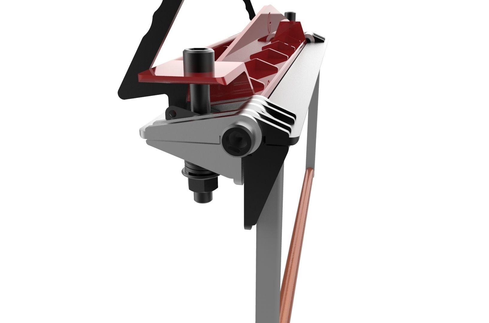 Sheet metal brake 3D print model_28