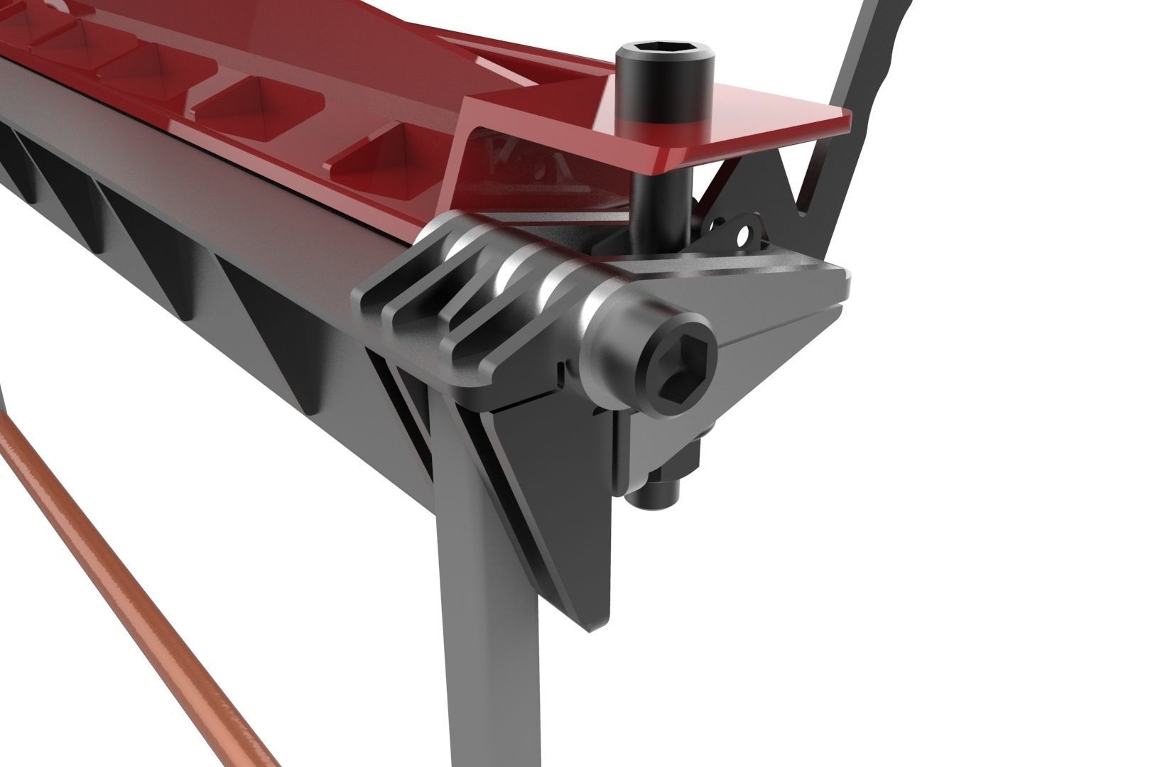 Sheet metal brake 3D print model_21