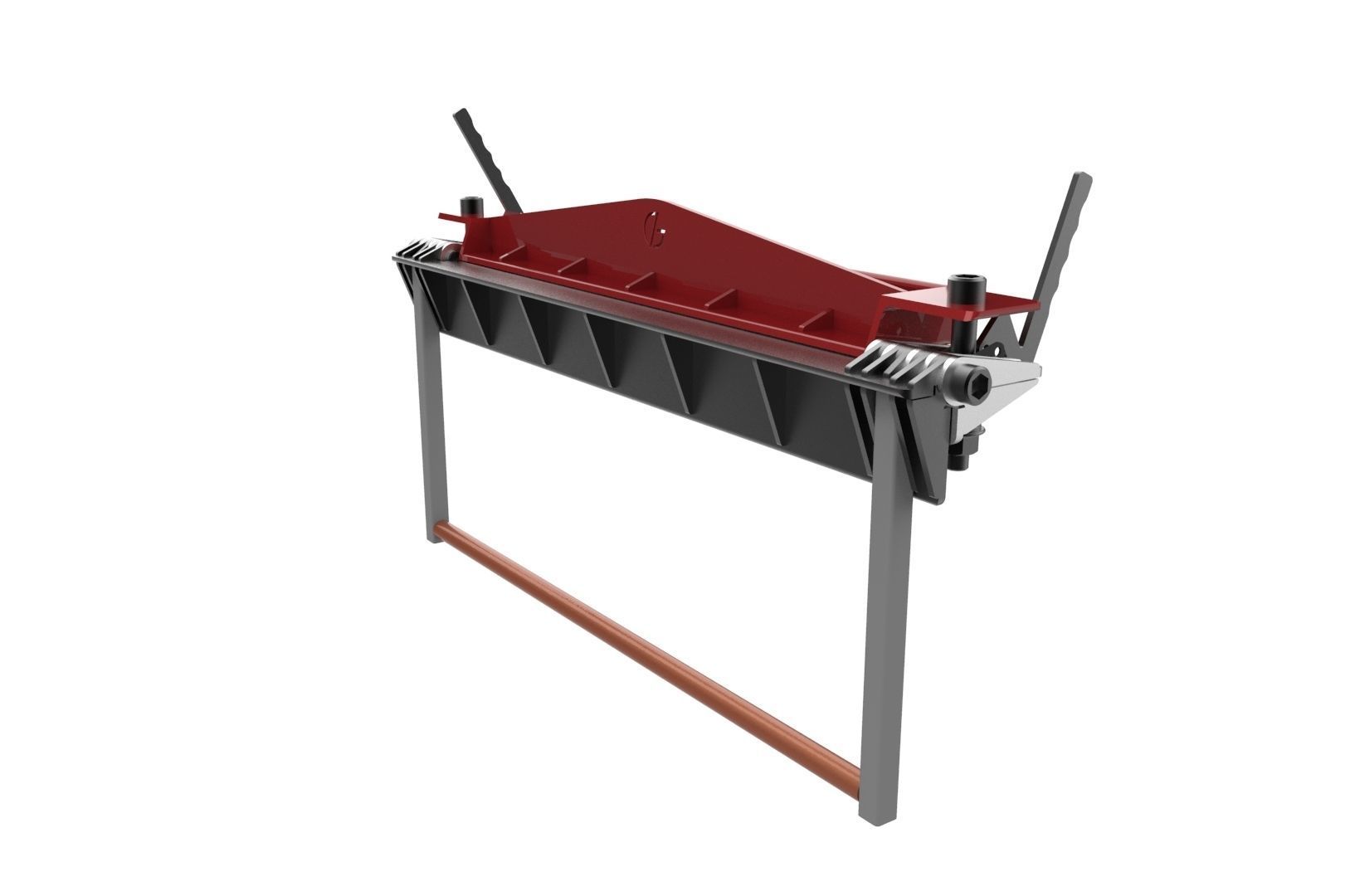 Sheet metal brake 3D print model_5