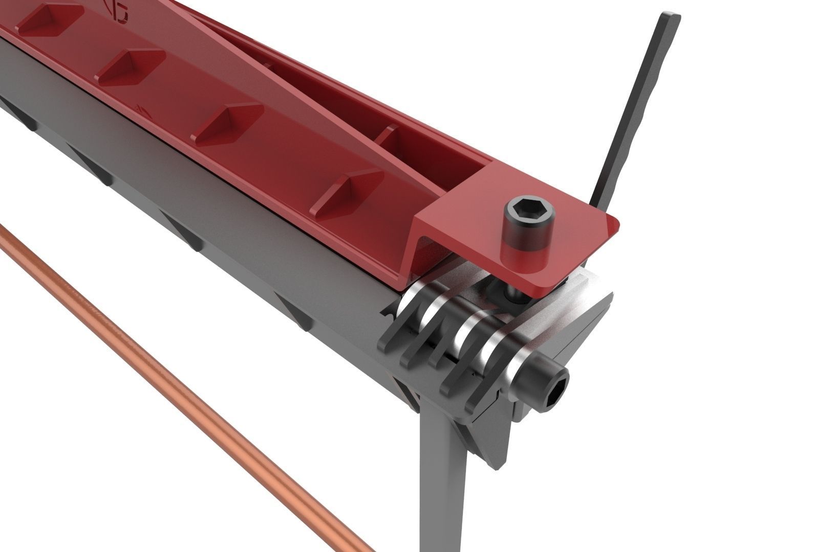 Sheet metal brake 3D print model_22