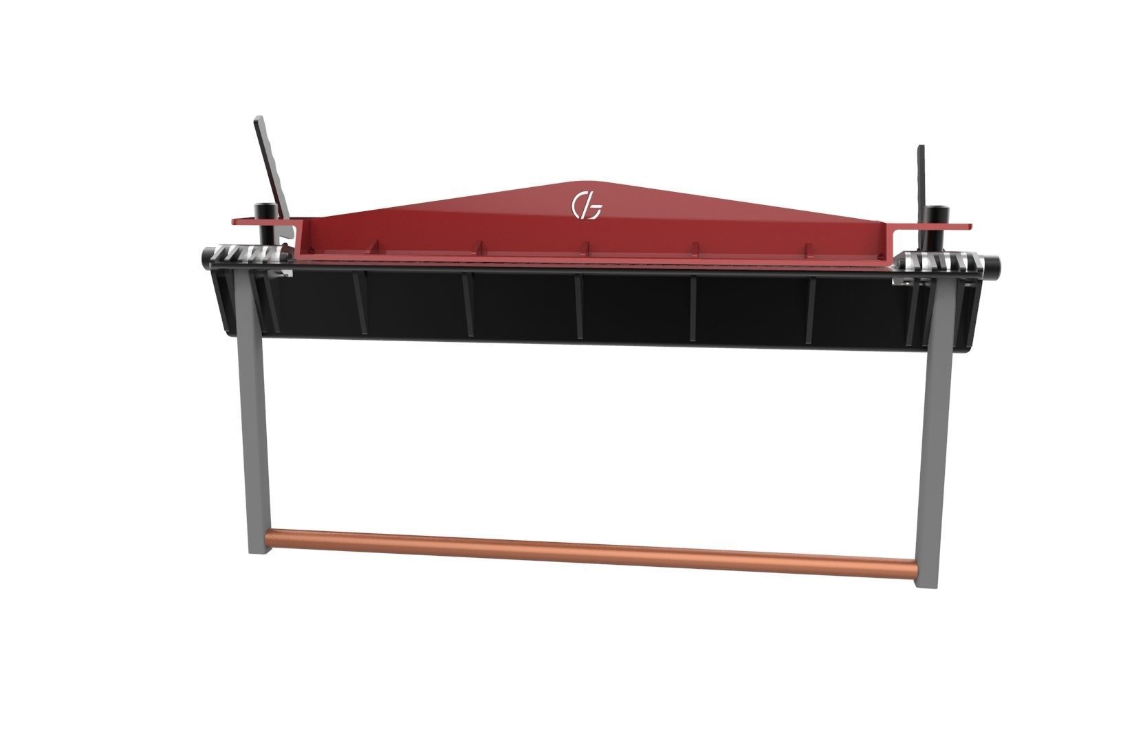 Sheet metal brake 3D print model_36