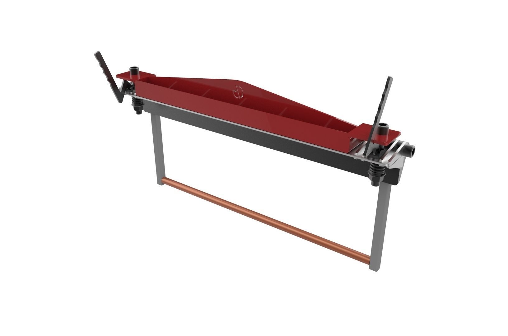 Sheet metal brake 3D print model_32