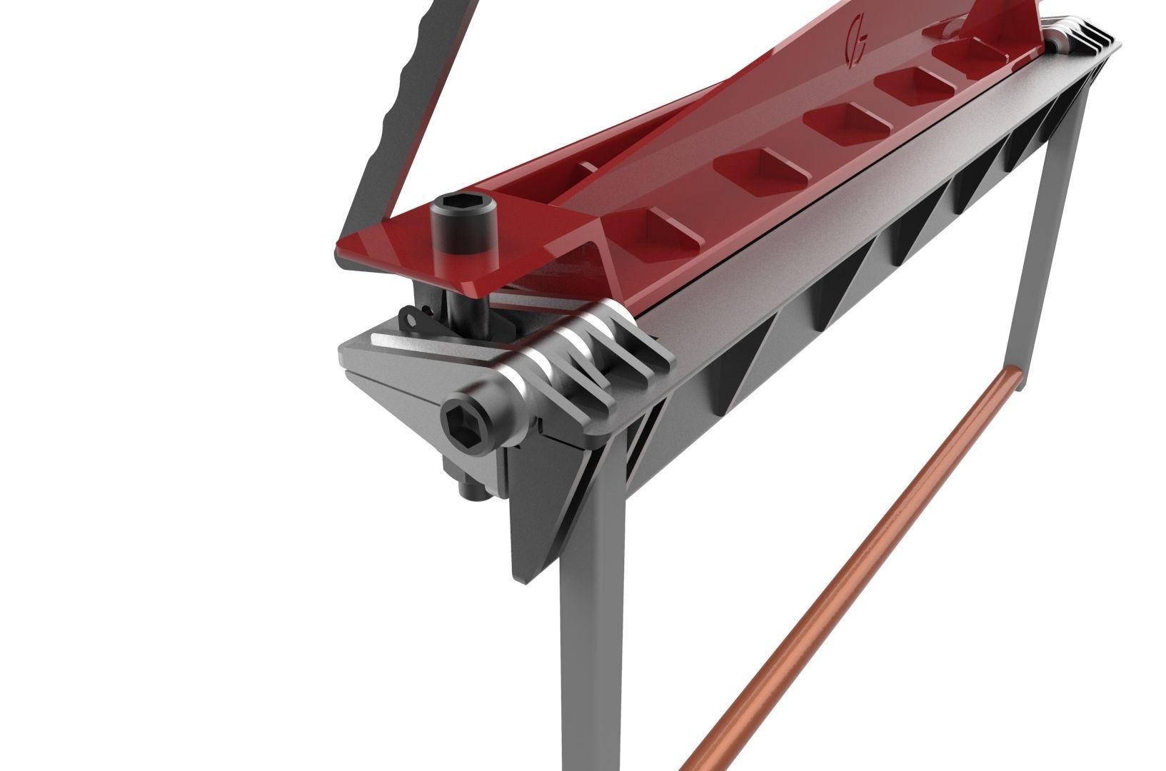 Sheet metal brake 3D print model_31