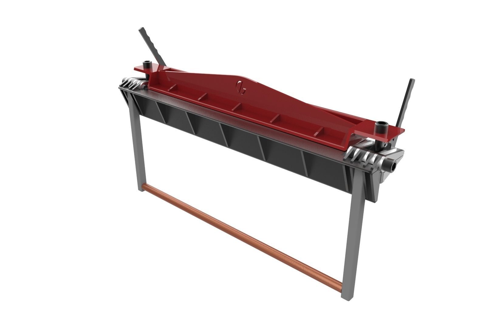 Sheet metal brake 3D print model_4