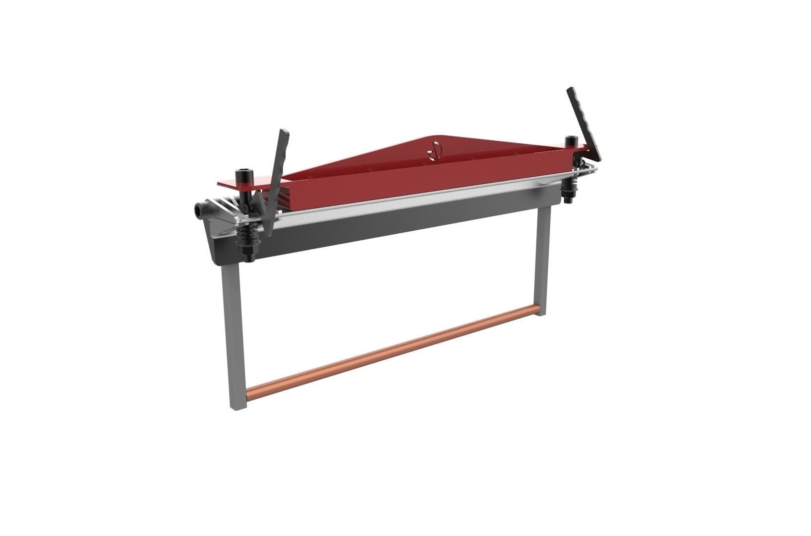 Sheet metal brake 3D print model_10