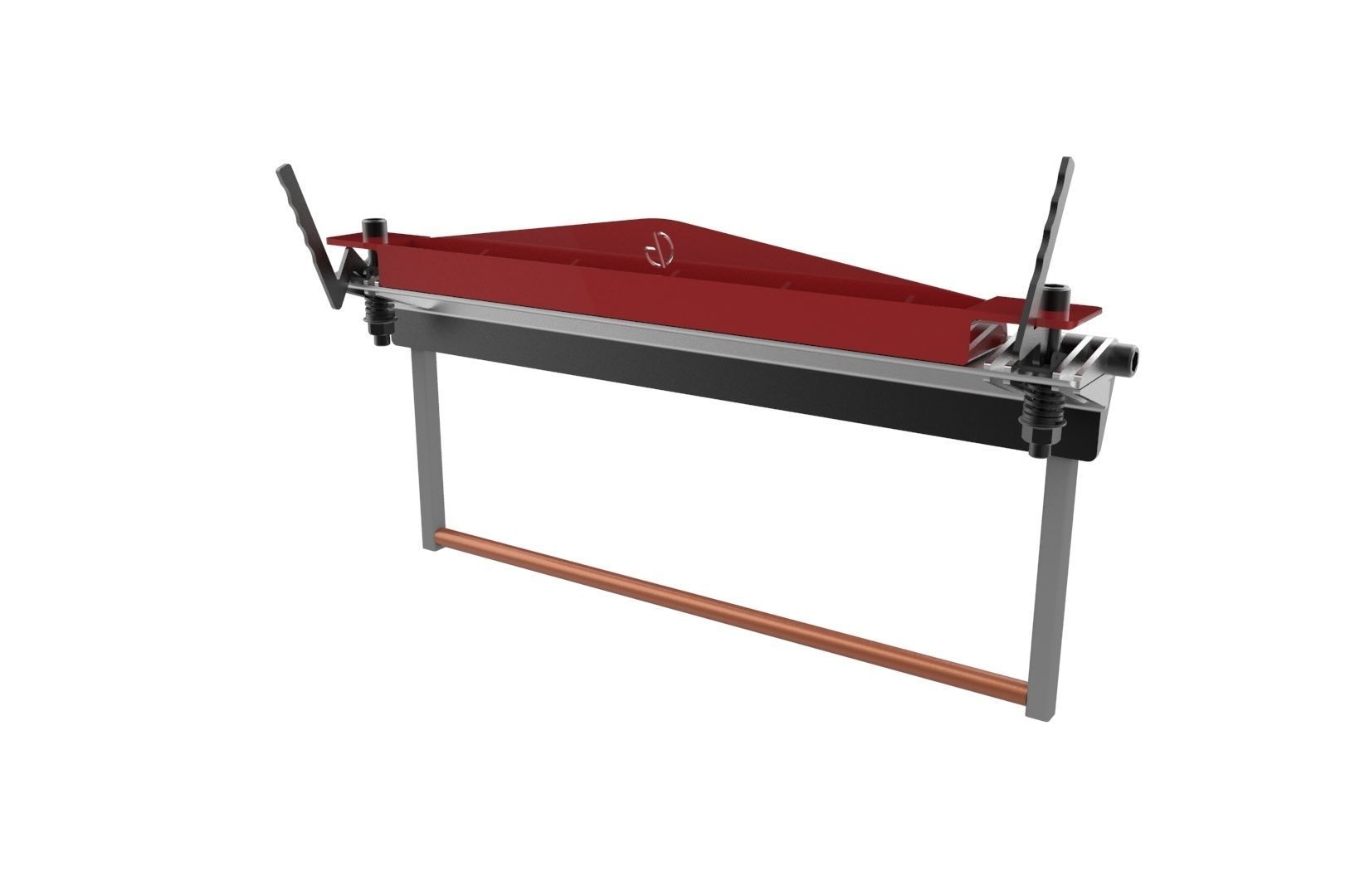 Sheet metal brake 3D print model_17