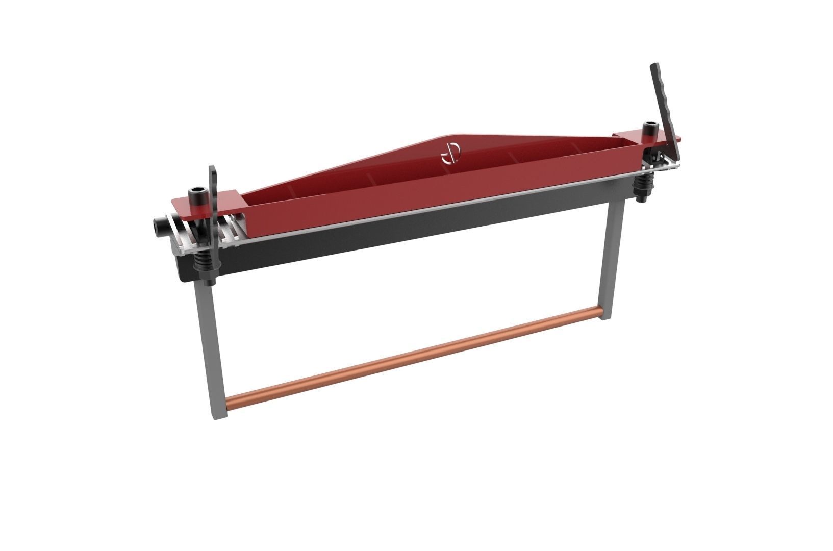 Sheet metal brake 3D print model_11