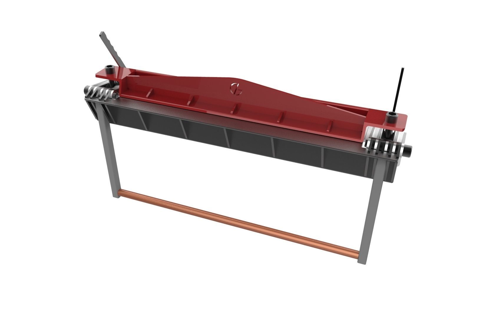 Sheet metal brake 3D print model_20