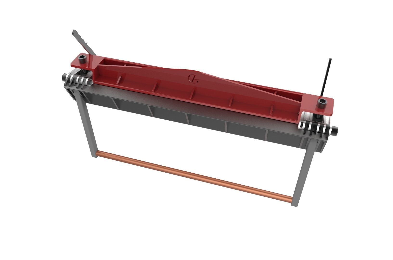 Sheet metal brake 3D print model_29