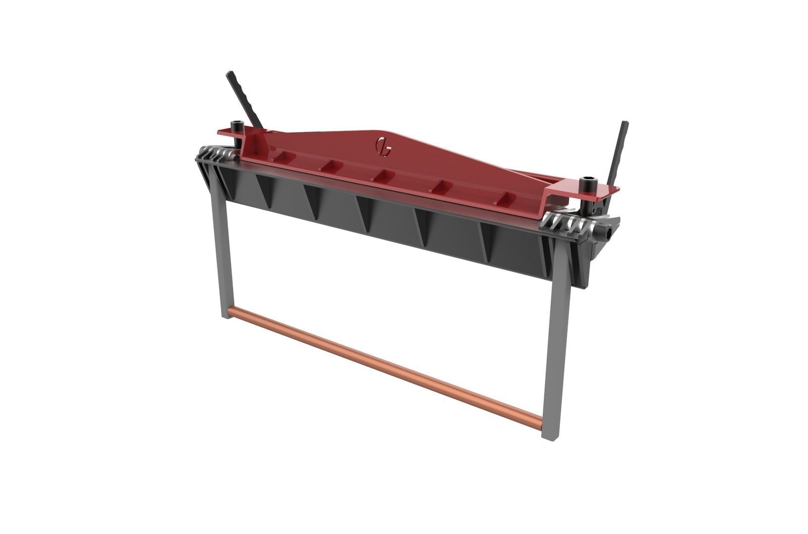 Sheet metal brake 3D print model_18