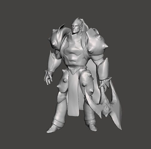 Darius 3D Model man in armor 3D print model