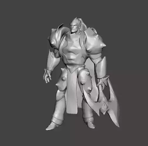 Darius 3D Model man in armor