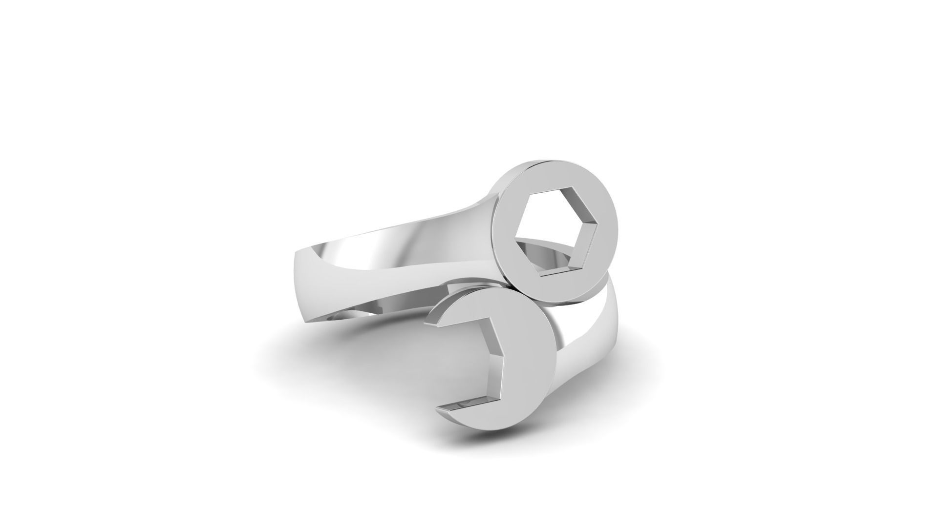 Famous wrench ring  3D print model_5