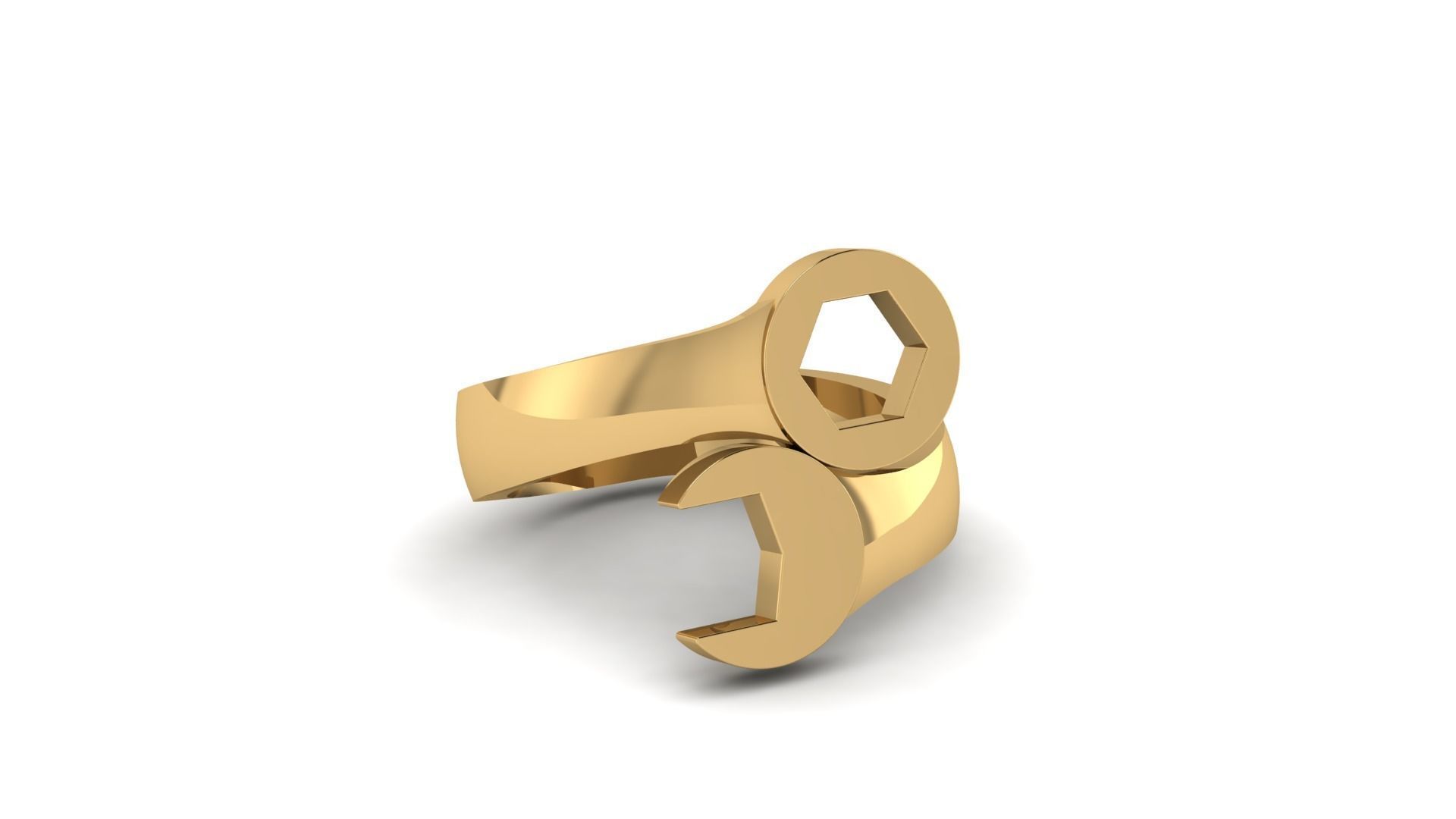 Famous wrench ring  3D print model_3