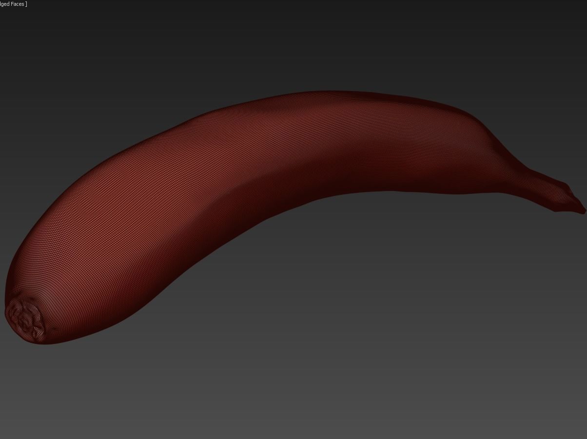 Banana ripe Free 3D model_9