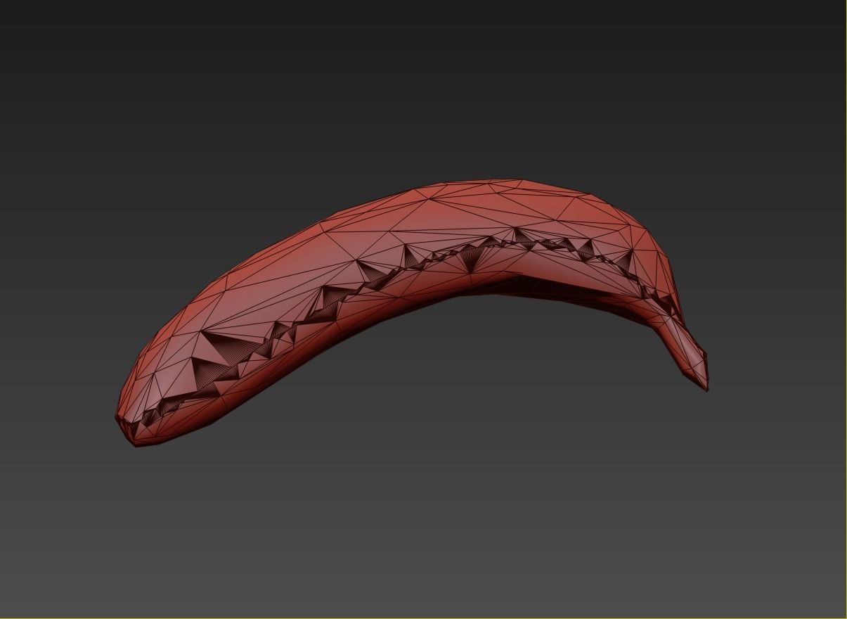 Banana ripe Free 3D model_13