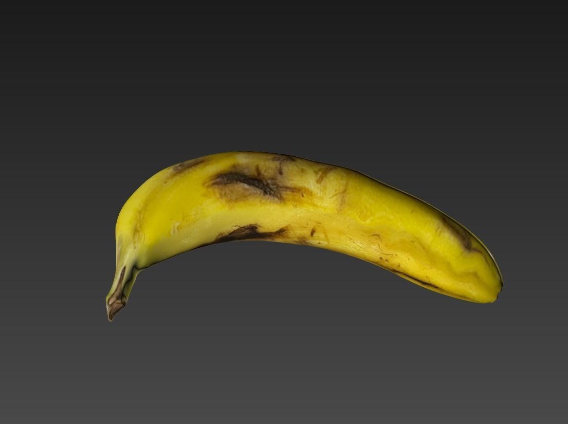 Banana ripe Free 3D model_7
