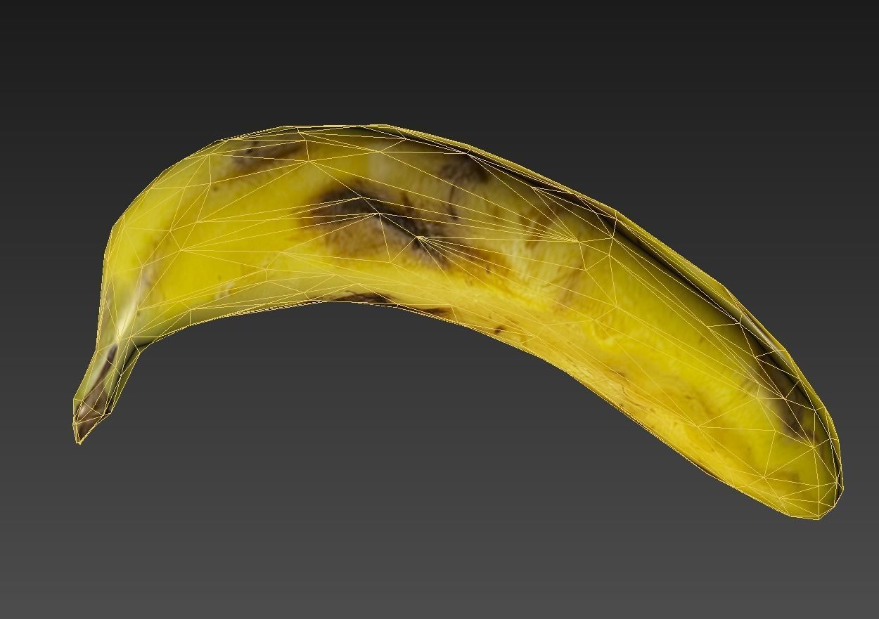 Banana ripe Free 3D model_8