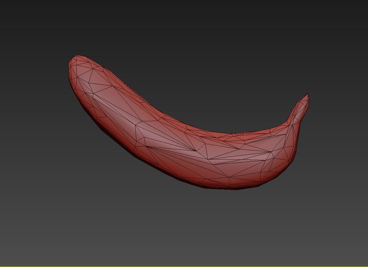 Banana ripe Free 3D model_12