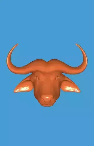 MakeIT Animal Heads Collection African Buffalo Head 3D model
