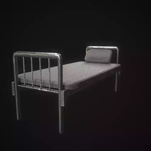 Old hospital bed