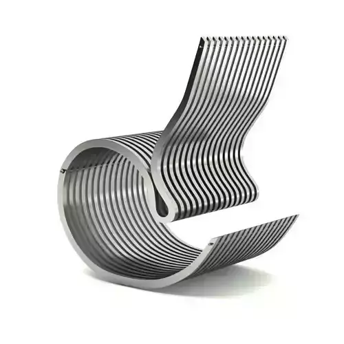 Contemporary Steel Armchair