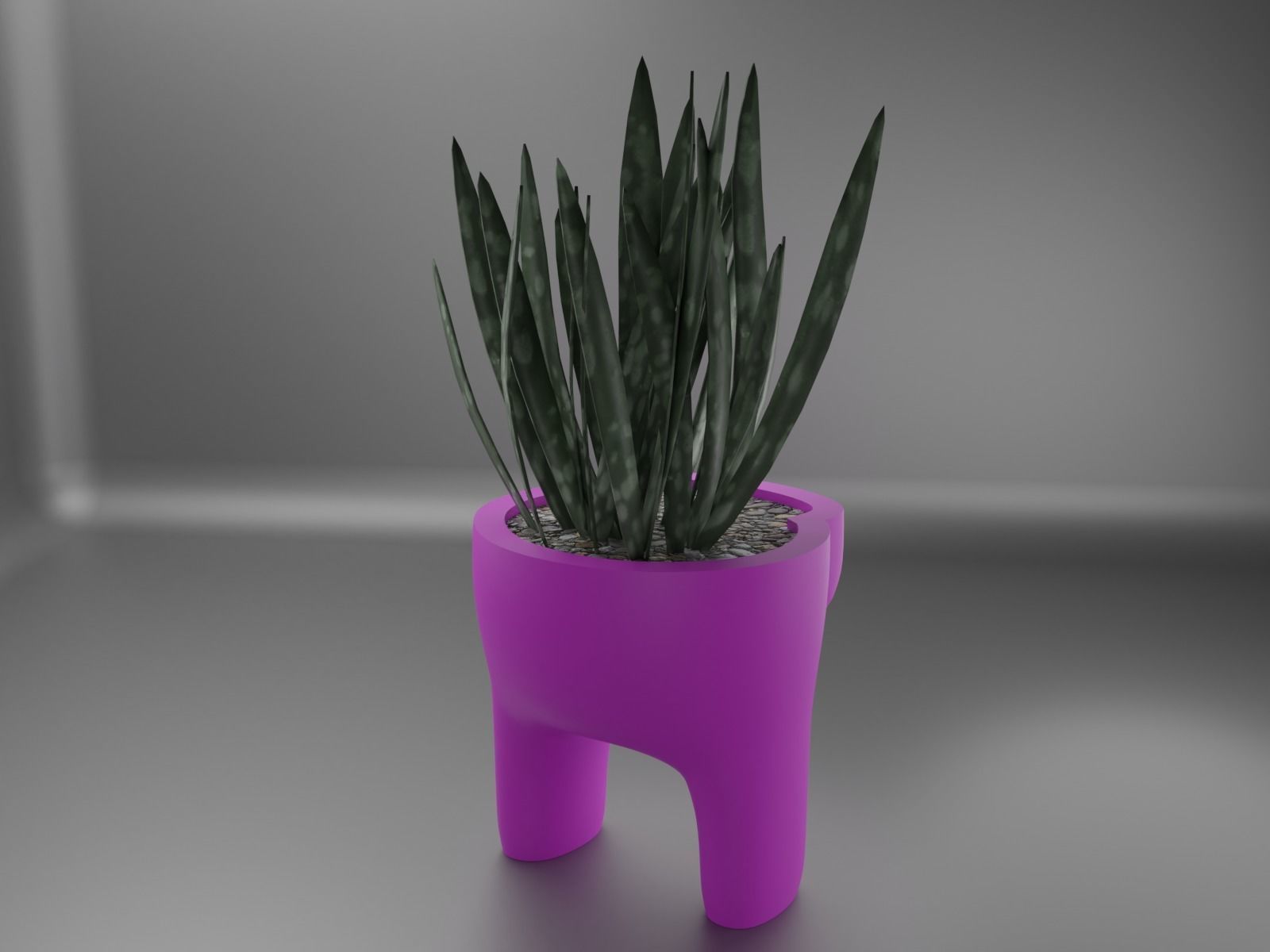 among us plant pot 40  3D print model_4