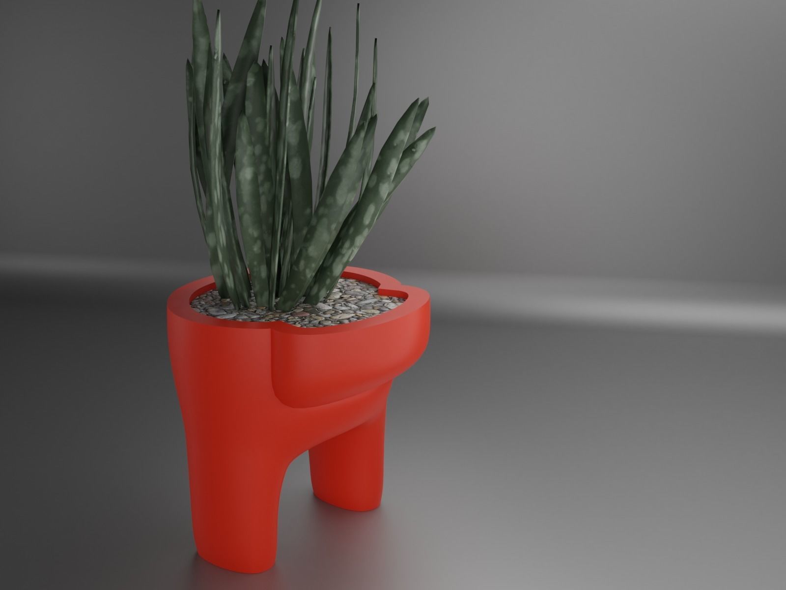 among us plant pot 40  3D print model_1