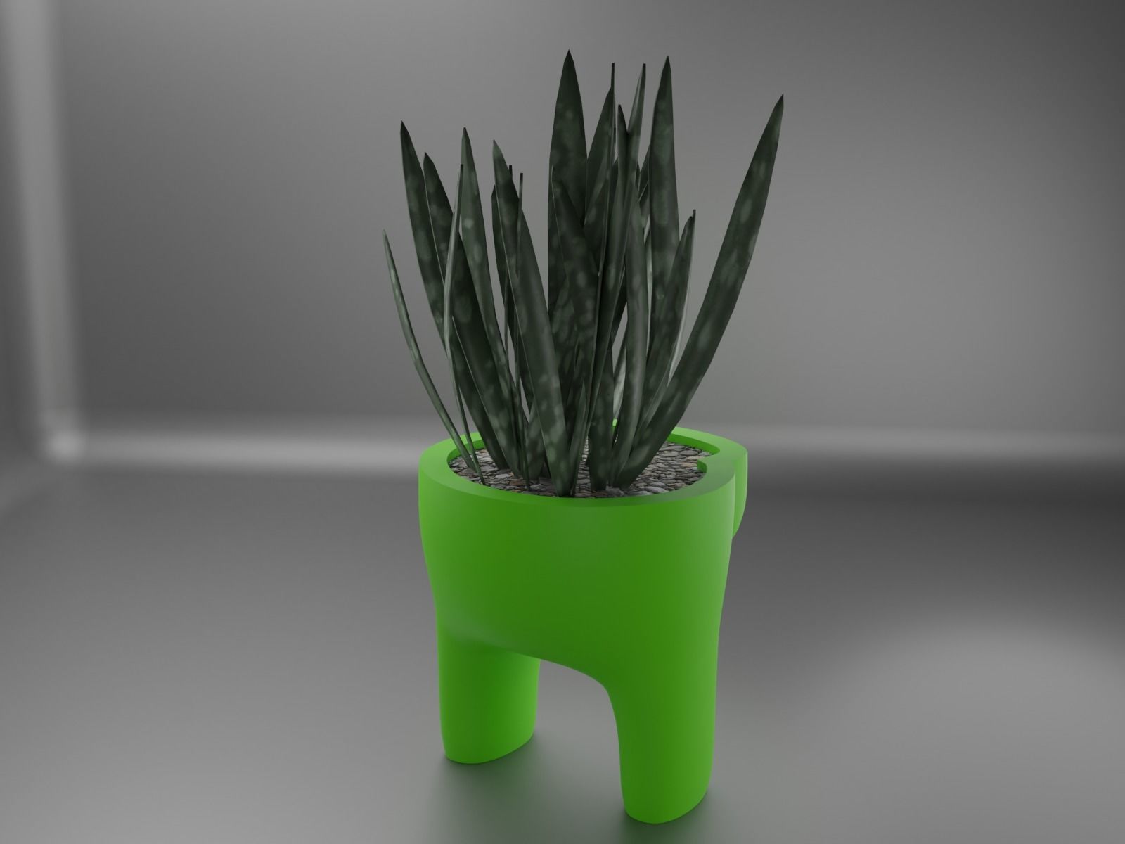 among us plant pot 40  3D print model_5