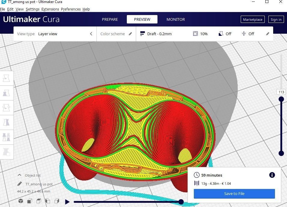 among us plant pot 40  3D print model_11