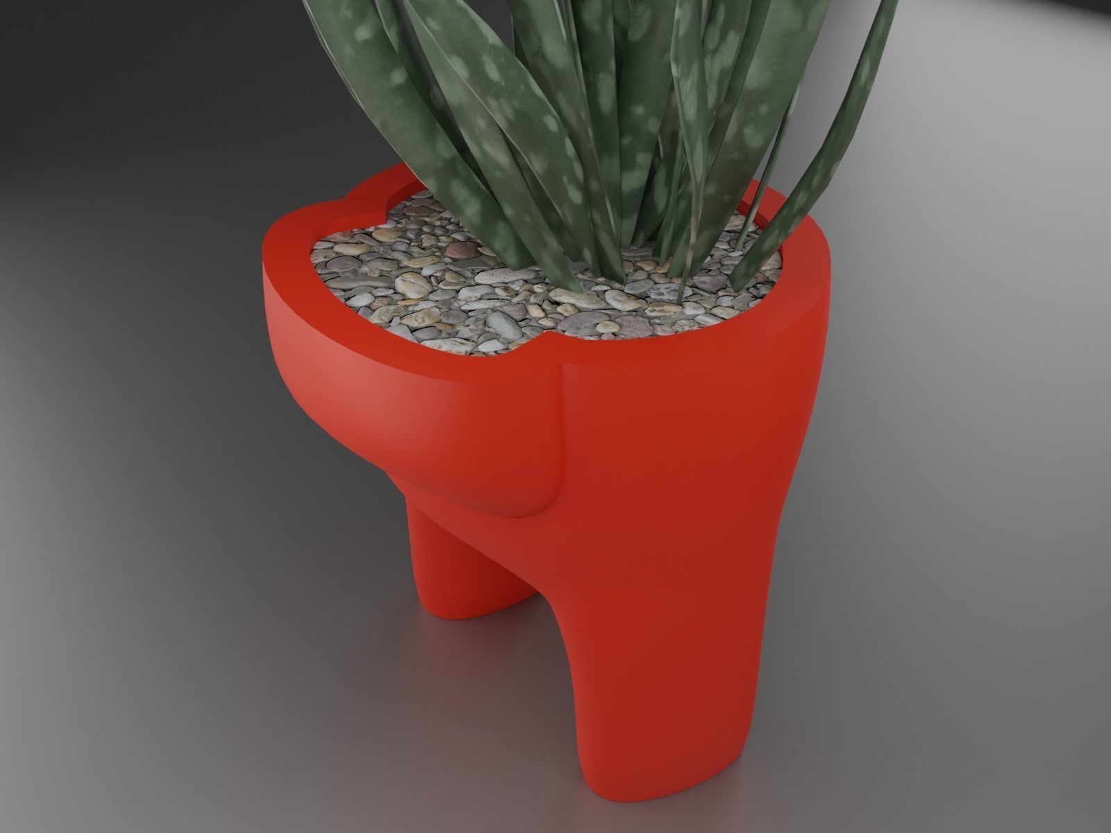 among us plant pot 40  3D print model_9