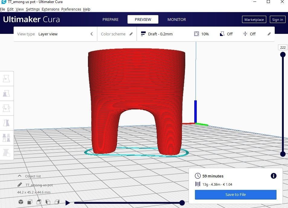 among us plant pot 40  3D print model_13